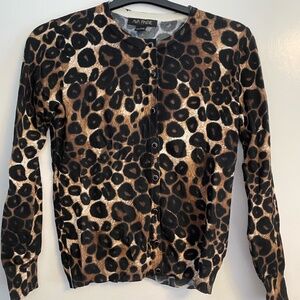 Ava Paige Leopard Print Cardigan – Women’s Small